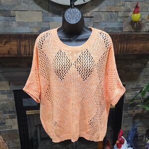 NWOT CATO Orange Knit Sweater